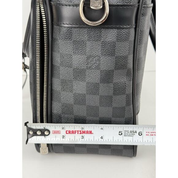 Louis Vuitton Damier Graphite Icart Business Bag Briefcase Handbag Black - Picture 15 of 16